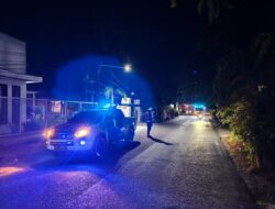 Cegah Pelanggaran dan Laka Lantas, Unit Turjawali Sat Lantas Polres Sumbawa Gelar Patroli Blue Light di Simpang Kejaksaan