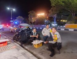 Cegah Gangguan Kamtibmas, Polsek Labuhan Badas Intensifkan Patroli Blue Light di Jalur Samota hingga Karang Dima