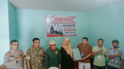 Pastikan Pilkades Aman, Polres Sumbawa Barat Pantau Pendaftaran Balon Kades Mataiyang