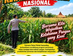 Polri Dukung Astacita, Polsek Semanding Polresta Tuban Turun Cek Tanaman jagung milik Warga di Desa Jadi
