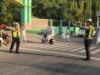 ‎Unit Lantas Polsek Rasanae Barat Gelar Strong Point Pagi, Wujudkan Kamseltibcarlantas