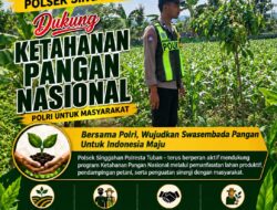 Anggota Polsek Singgahan Polresta Tuban Turun Cek Tanaman jagung Warga di Desa Tingkis