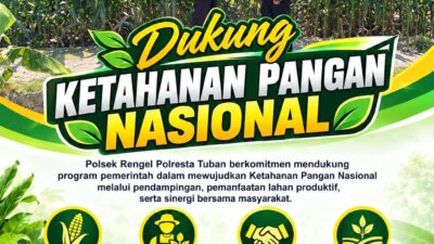 Polri Dukung Astacita, Polsek Rengel Polresta Tuban Turun Cek Tanaman Jagung Warga di Desa Rengel