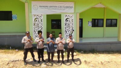 Perkuat Sinergi dan Deteksi Dini, Kapolsek Lape Sambangi Pengurus Ponpes Lentera Boarding School di Lopok