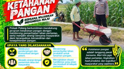 Dukung Astacita, Polsek Palang Polresta Tuban Pantau Langsung Lahan Jagung milik warga Desa Dawung