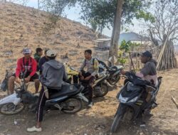 Antisipasi Karhutla dan TPPO, Bhabinkamtibmas Desa Mantar Sambang Warga Sampaikan Imbauan Kamtibmas