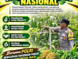 Polri Dukung Astacita, Polsek Rengel Polresta Tuban Turun Cek Tanaman Jagung Warga di Desa Pekuwon