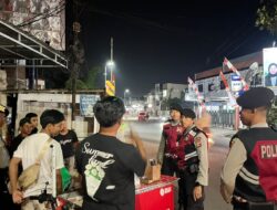 Sisir Titik Rawan Dini Hari, BKO Polda NTB Bersama Sat Samapta Polres Bima Kota Cegah Gangguan Kamtibmas