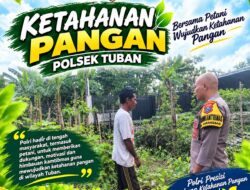 Bhabinkamtibmas Kelurahan Karangsari Sambang Petani, Dukung Ketahanan Pangan