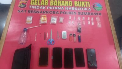 Pengembangan Operasi Penggerebekan Sarang Narkoba: Tim Gabungan Polres Sumbawa dan BNNK Sasar TKP 2 di Uma Sima, 3 Pemuda Ringkus Beserta 12 Poket Sabu