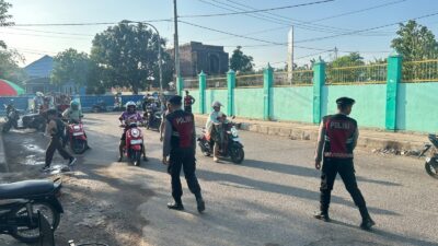 Sat Samapta Polres Bima Kota Gelar Rawan Pagi, Lancarkan Arus Lalu Lintas di Jalan Garuda dan Gajah Mada