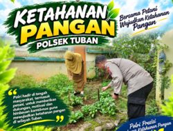 Polsek Tuban Dukung Ketahanan Pangan melalui Pemanfaatan Lahan Pekarangan Produktif