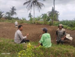 BHABINKAMTIBMAS KADINDI AJAK WARGA MANFAATKAN PEKARANGAN UNTUK KETAHANAN PANGAN