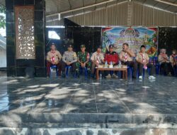 Hadir Mewakili Kapolsek, Bhabinkamtibmas Desa Labuhan Sumbawa Tutup Lomba Pramuka Penggalang LT-II Kwartir Ranting Labuhan Badas