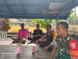 BHABINKAMTIBMAS DESA KAREKE AJAK WARGA MANFAATKAN PEKARANGAN UNTUK KETAHANAN PANGAN