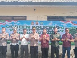 Polres Dompu Gelar Green Policing, Tanam 20 Bibit Pohon di Halaman Polsek Woja