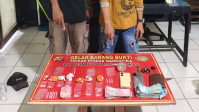 POLRES DOMPU UNGKAP KASUS NARKOTIKA DI KANDAI II, DUA TERDUGA PELAKU DIAMANKAN