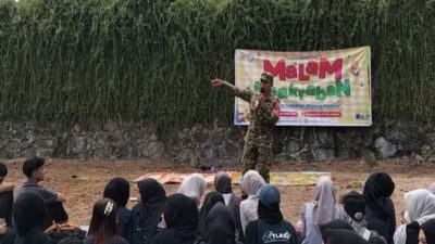 Babinsa Koramil Narmada Ajak Mahasiswa Unram Bijak Bermedia Sosial
