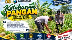 ANGGOTA POLSEK KEREK DAMPINGI PETANI OLAH LAHAN PERTANIAN UNTUK TANAMAN JAGUNG
