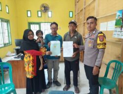 Kedepankan Problem Solving, Bhabinkamtibmas Desa Maria Mediasi Perselisihan Jual Beli Tanah Warga