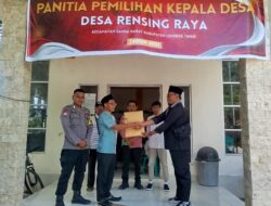 Bhabinkamtibmas Desa Rensing Raya Laksanakan Pengamanan Pendaftaran Bakal Calon Kepala Desa
