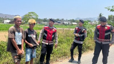 Gelar Patroli Dialogis, Sat Samapta Polres Sumbawa Barat Ajak Warga Jaga Kamtibmas